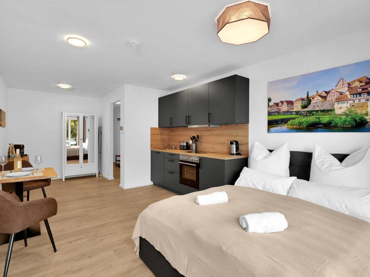 Inhome Studio Apartment - Kueche - Parken - Tv Schwäbisch Hall Buitenkant foto